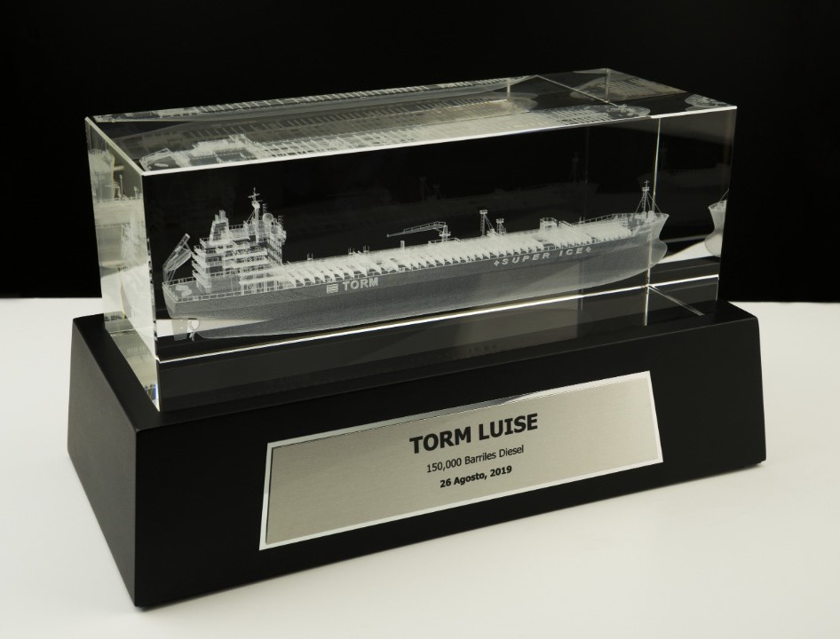 Cristal Grabado en 3D Laser