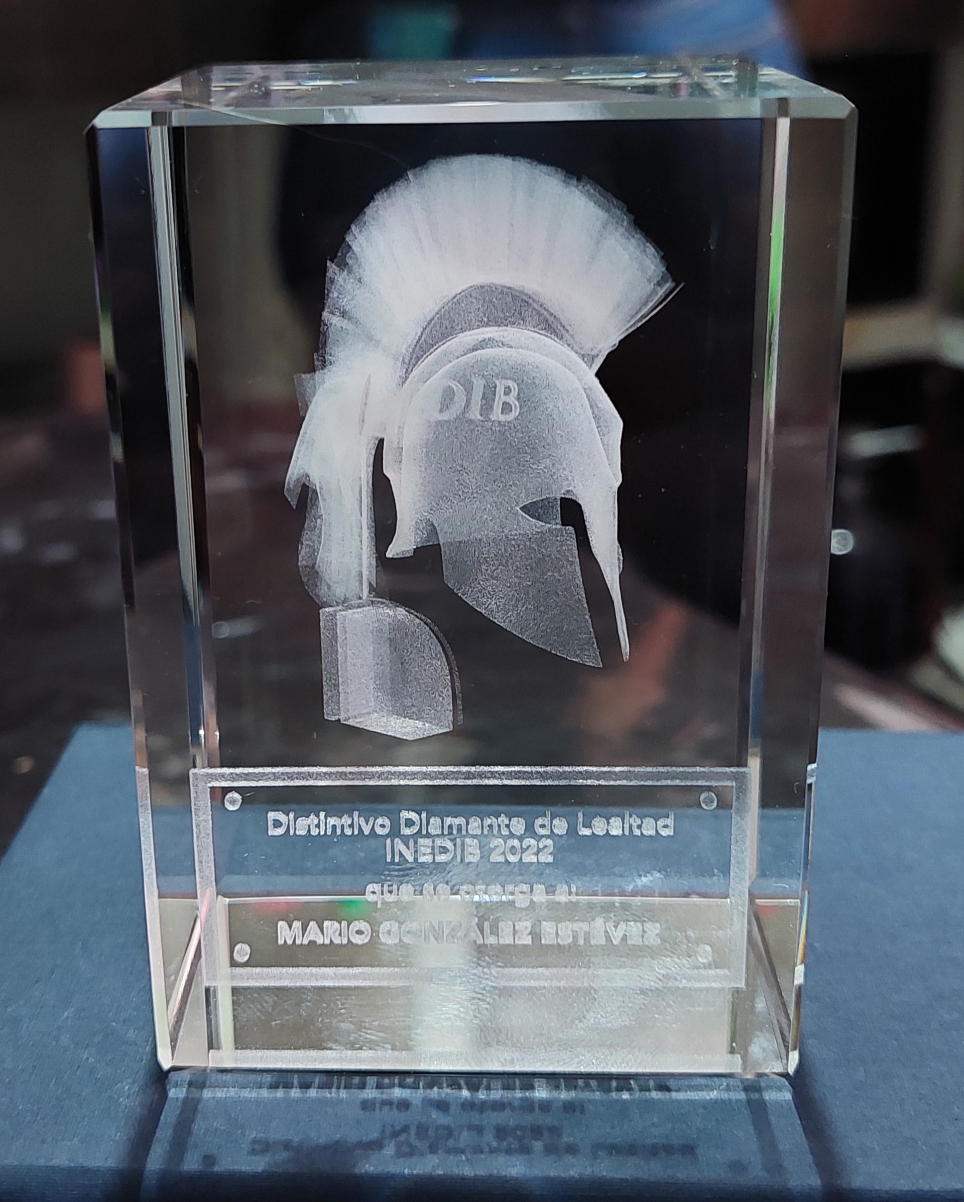 Cristal Grabado en 3D Laser