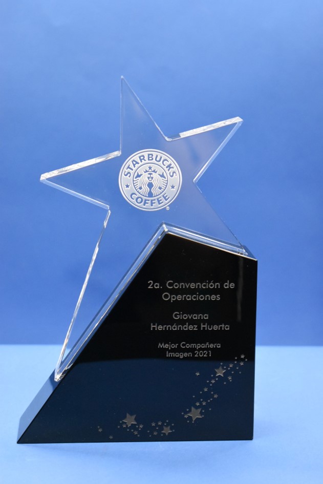 Cristal Grabado en 3D Laser