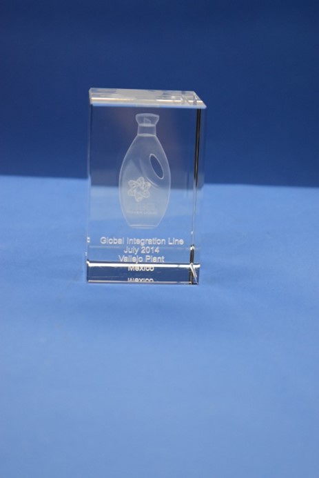 Cristal Grabado en 3D Laser
