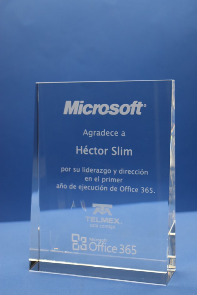 Cristal Grabado en 3D Laser