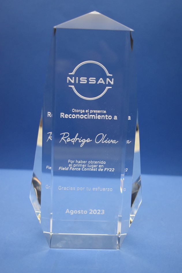 Cristal Grabado en 3D Laser