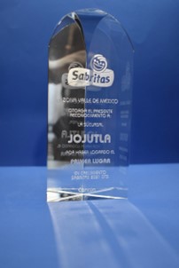 Cristal Grabado en 3D Laser