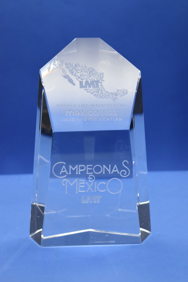 Cristal Grabado en 3D Laser