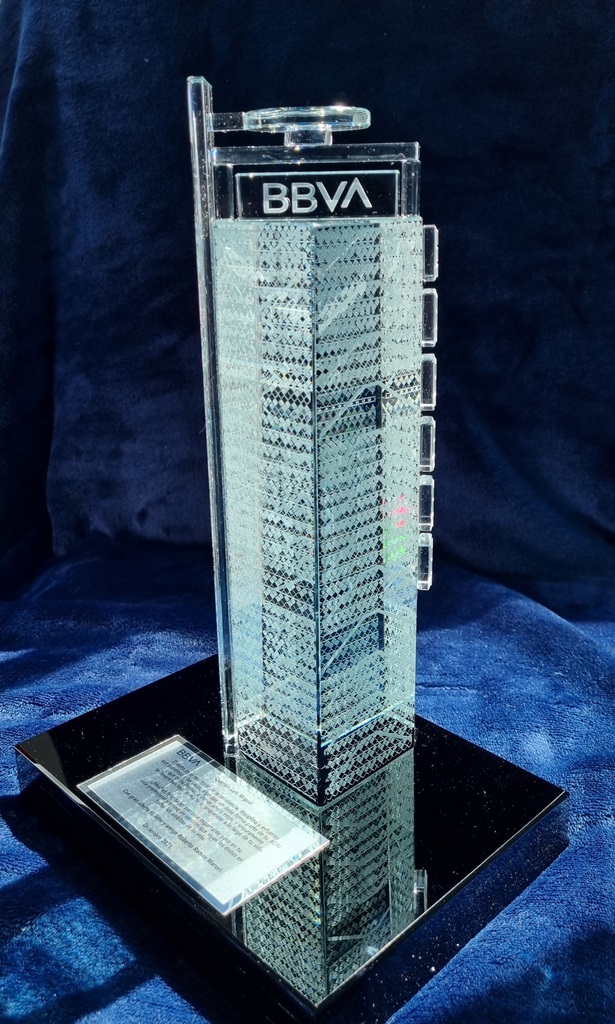Cristal Grabado en 3D Laser