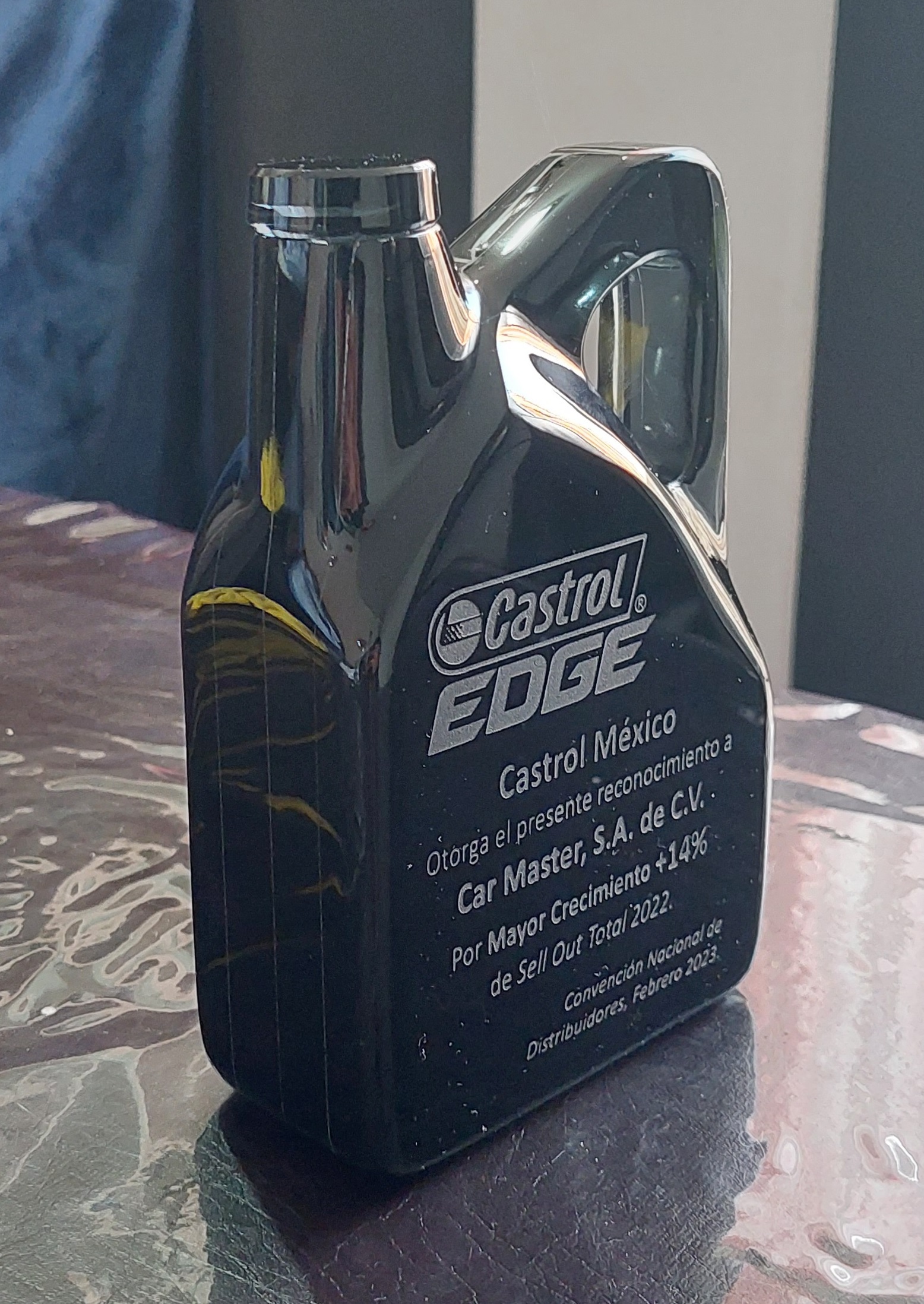 Cristal Grabado en 3D Laser