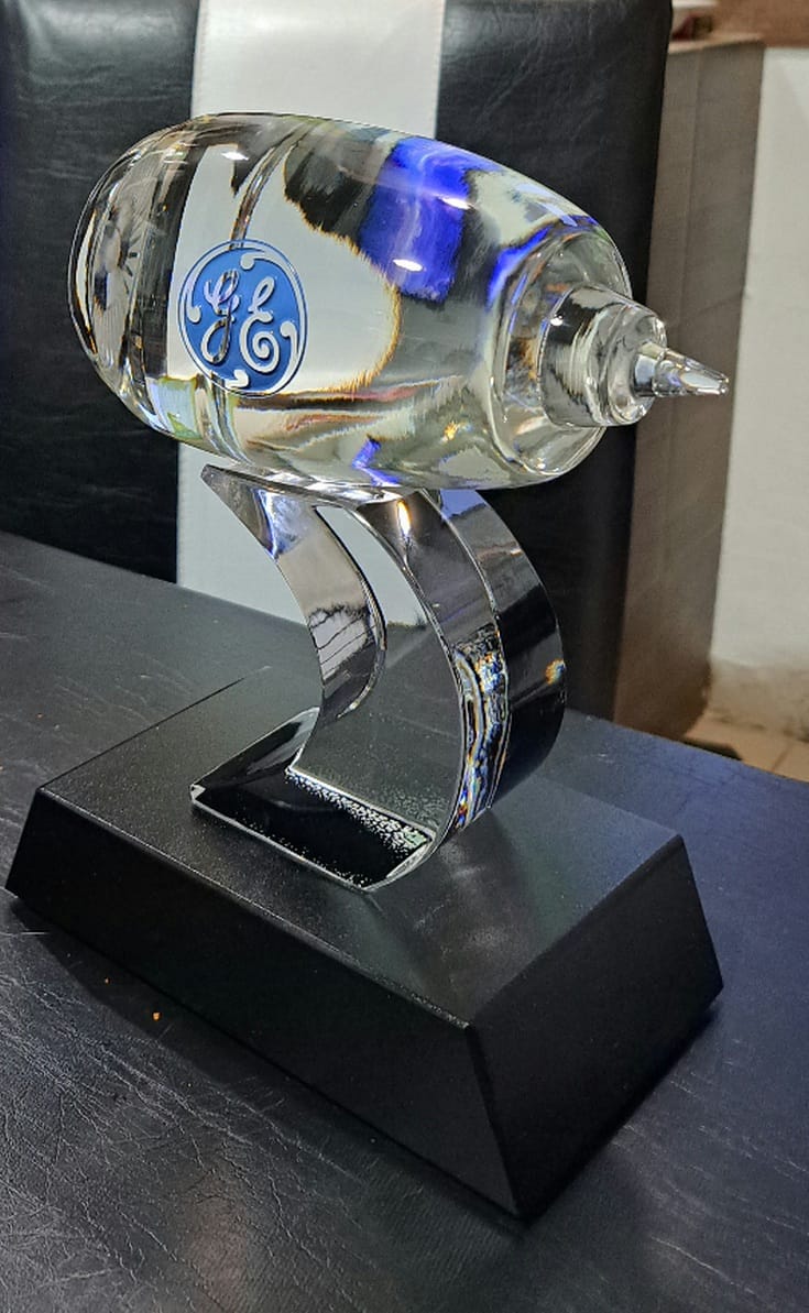 Cristal Grabado en 3D Laser