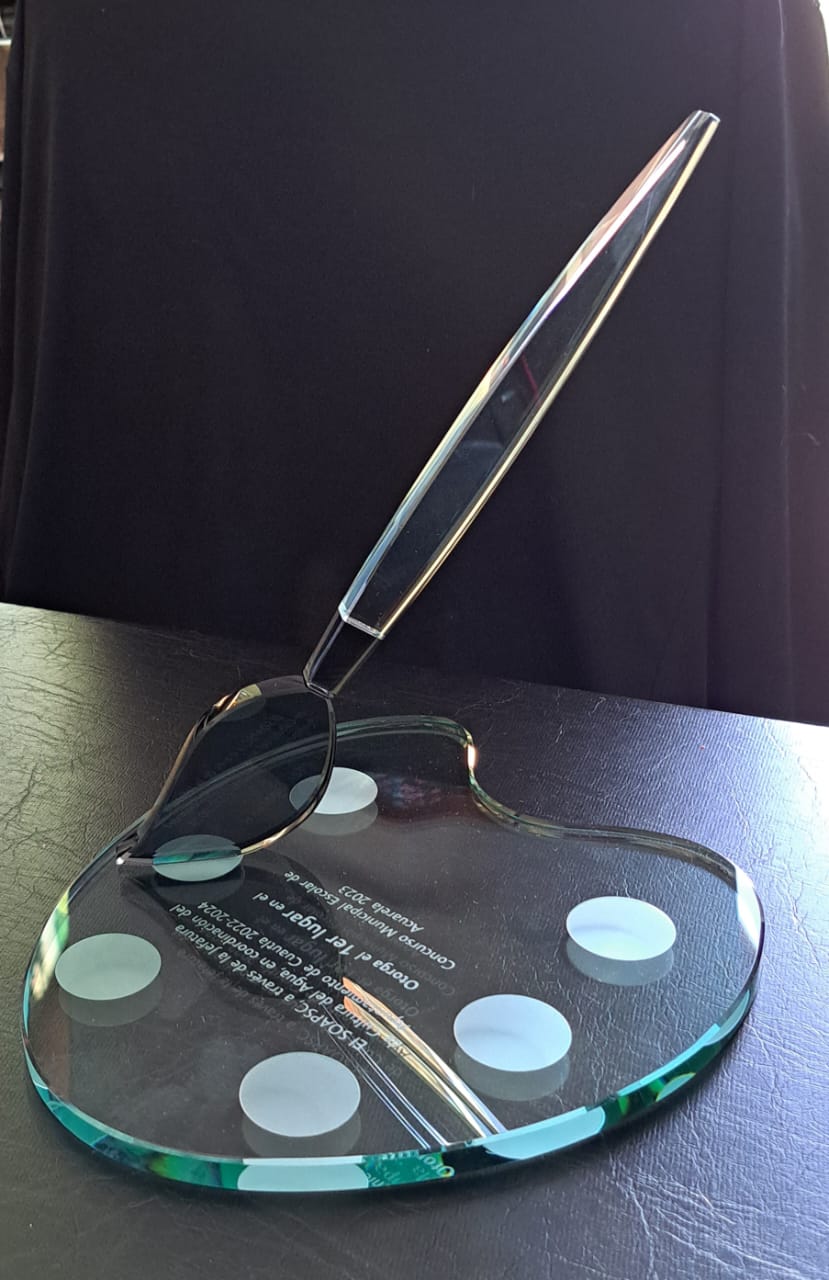 Cristal Grabado en 3D Laser