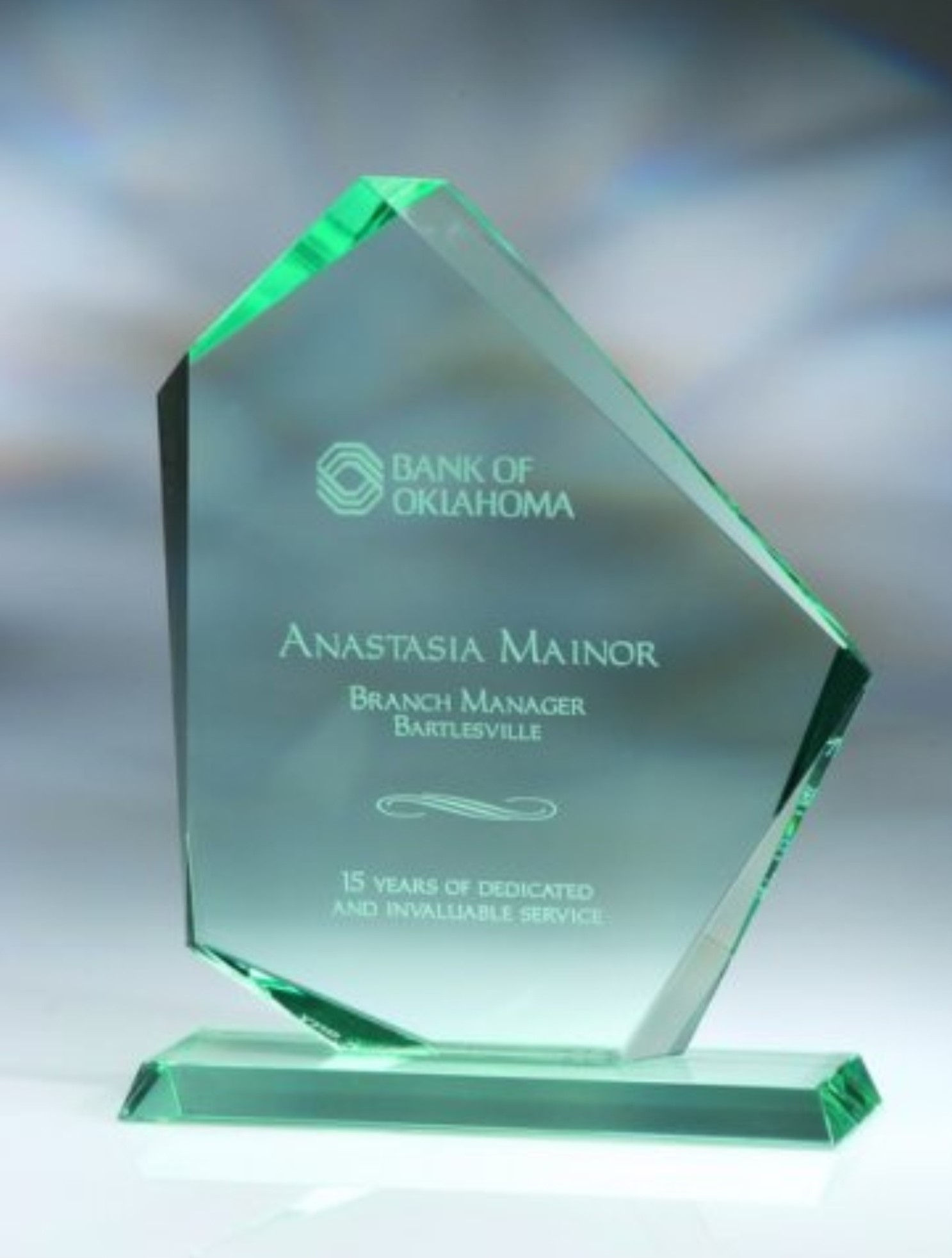 Cristal Grabado en 3D Laser